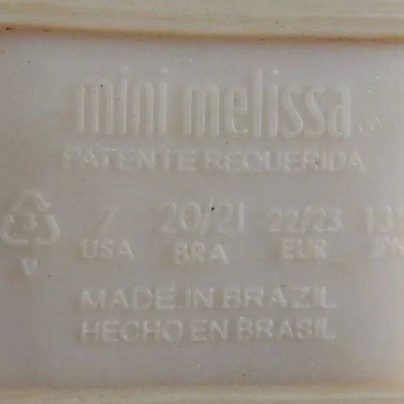 Mini Melissa Ivory Open Toe Jelly Sandals - Picture 3 of 4